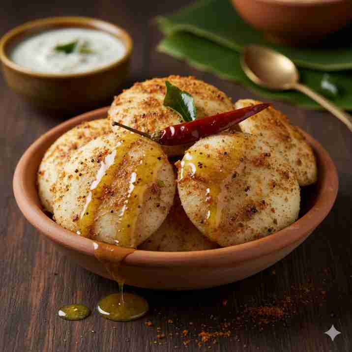 Ghee Podi Idly